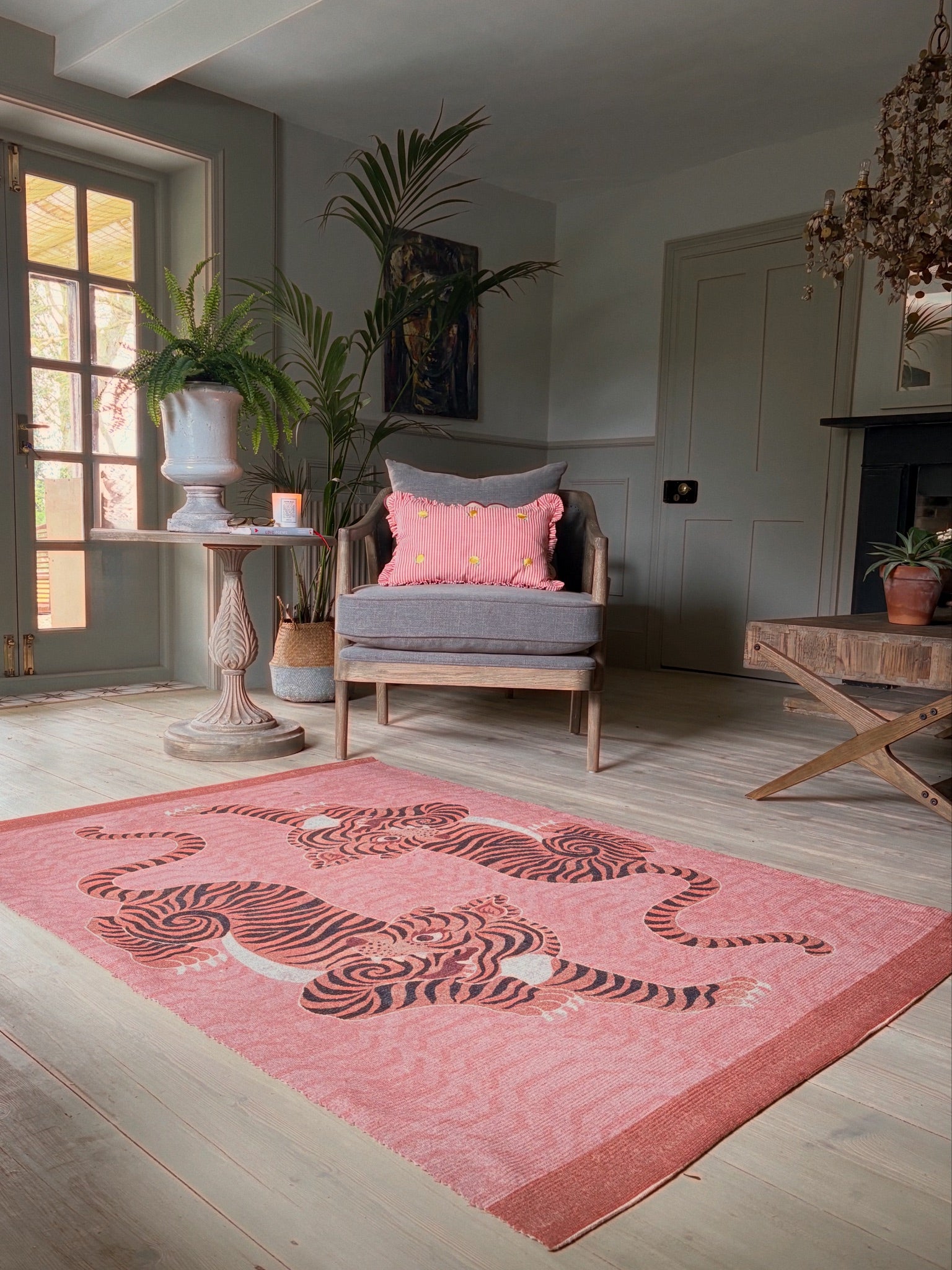 Tibetan Tiger 120x170cm Indoor/Outdoor Washable Rug