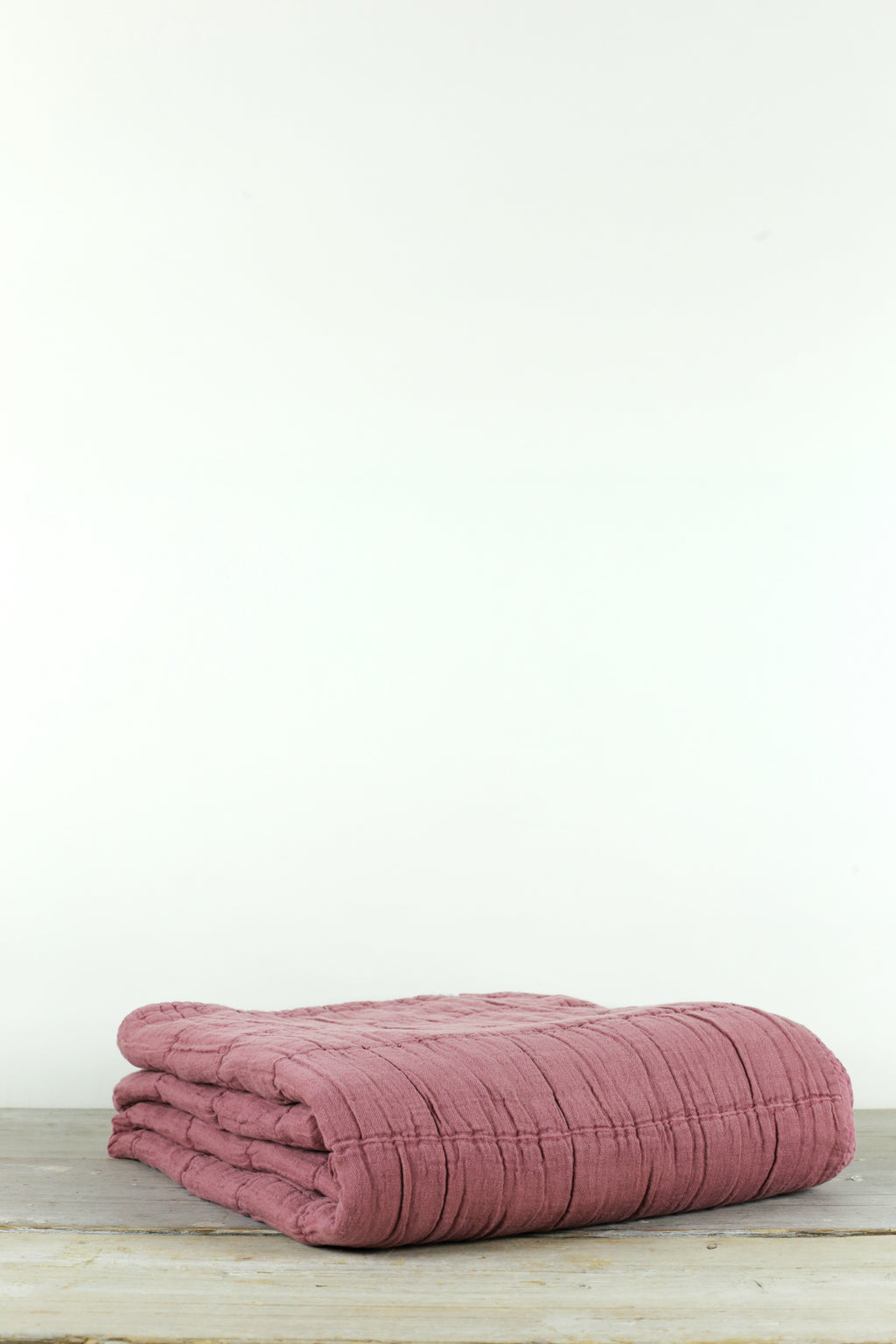 Nora Grid Throw - Pomegranate