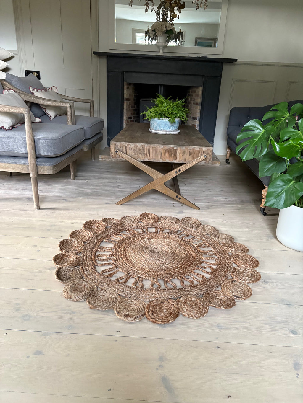 Small jute rug
