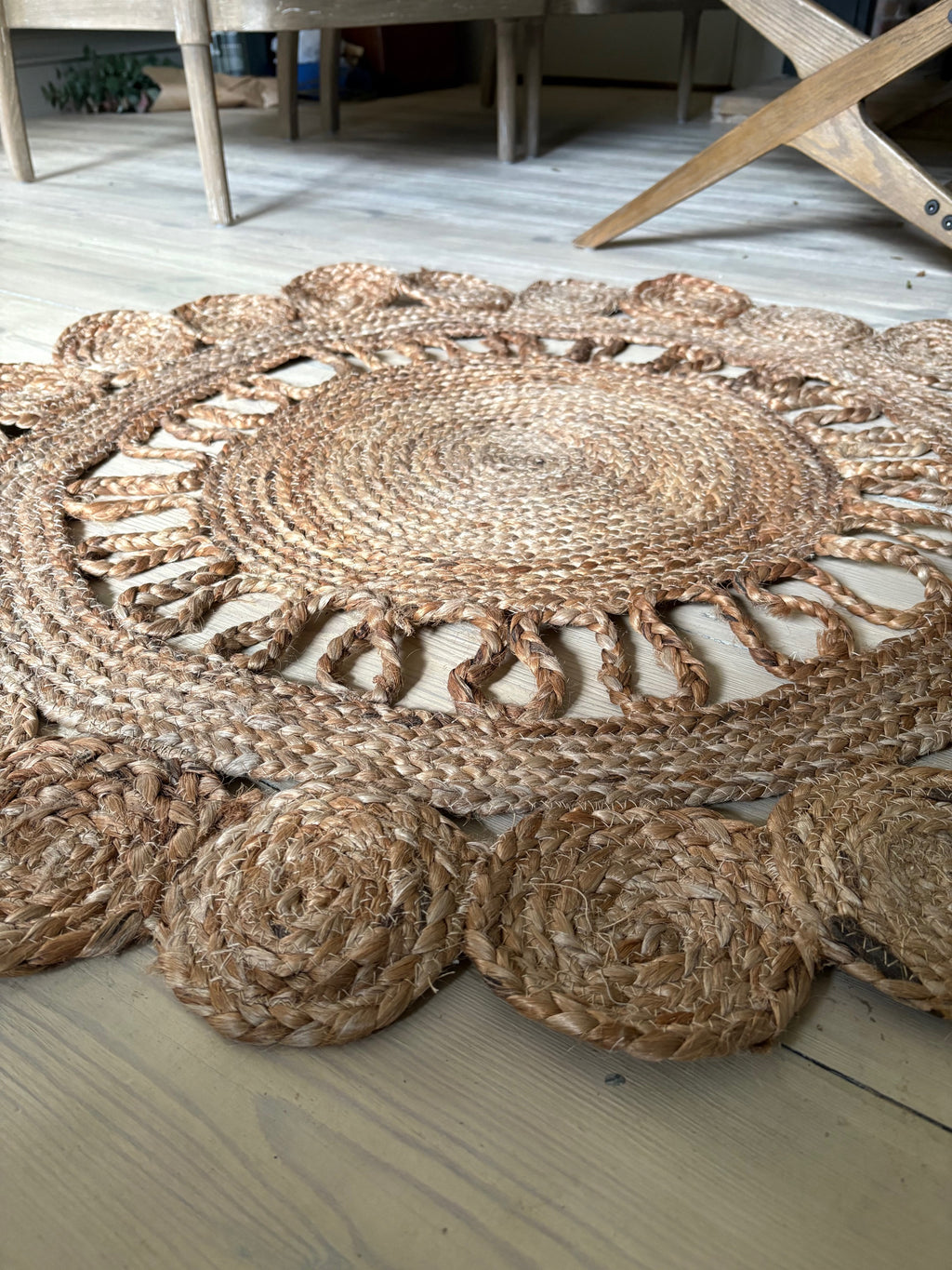 Small jute rug