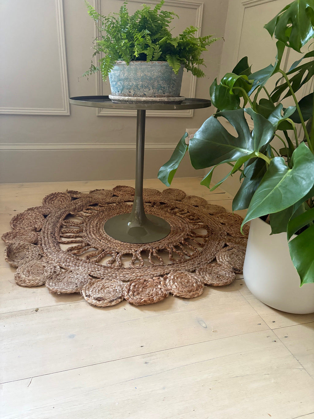 Small jute rug