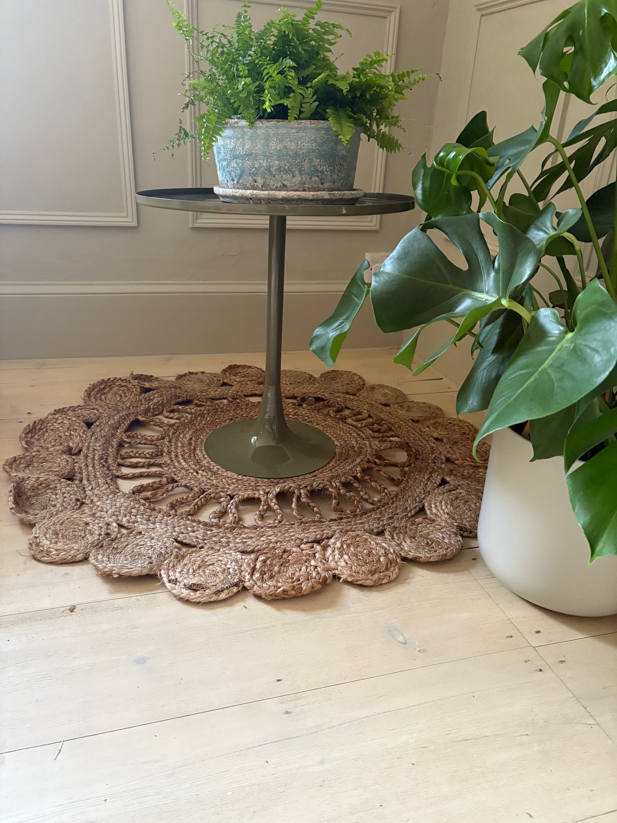 Small jute rug