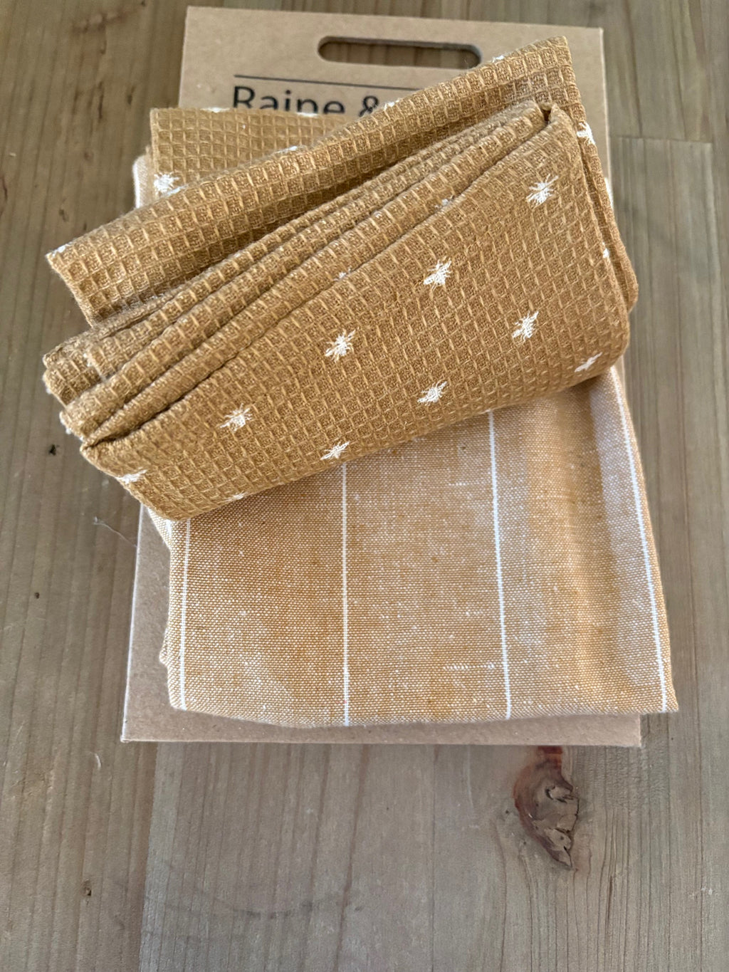 Wild Bee Print Tea Towel