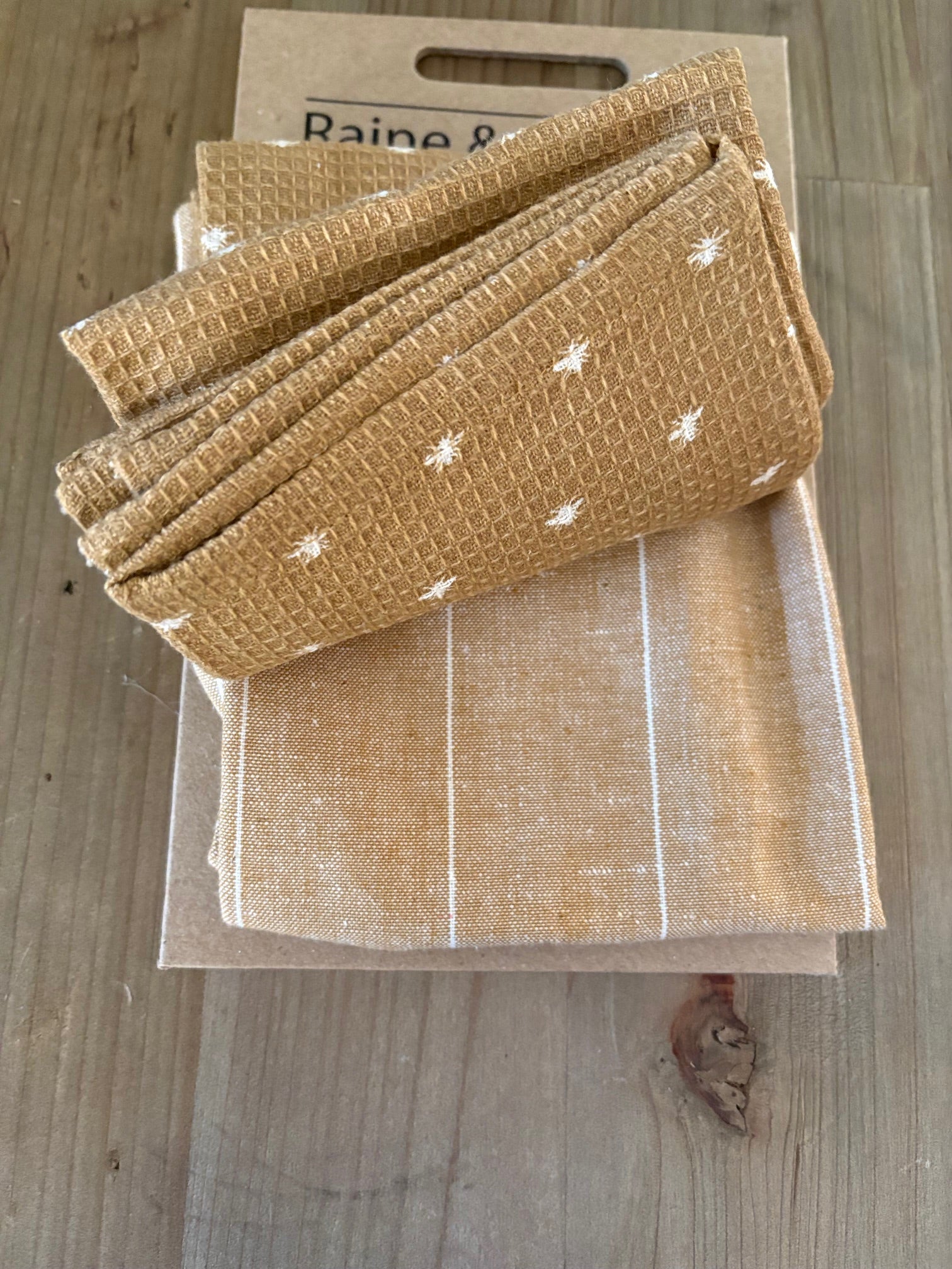 Wild Bee Print Tea Towel
