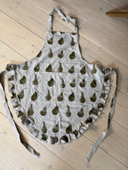 Khaki Green Frill Pear Apron