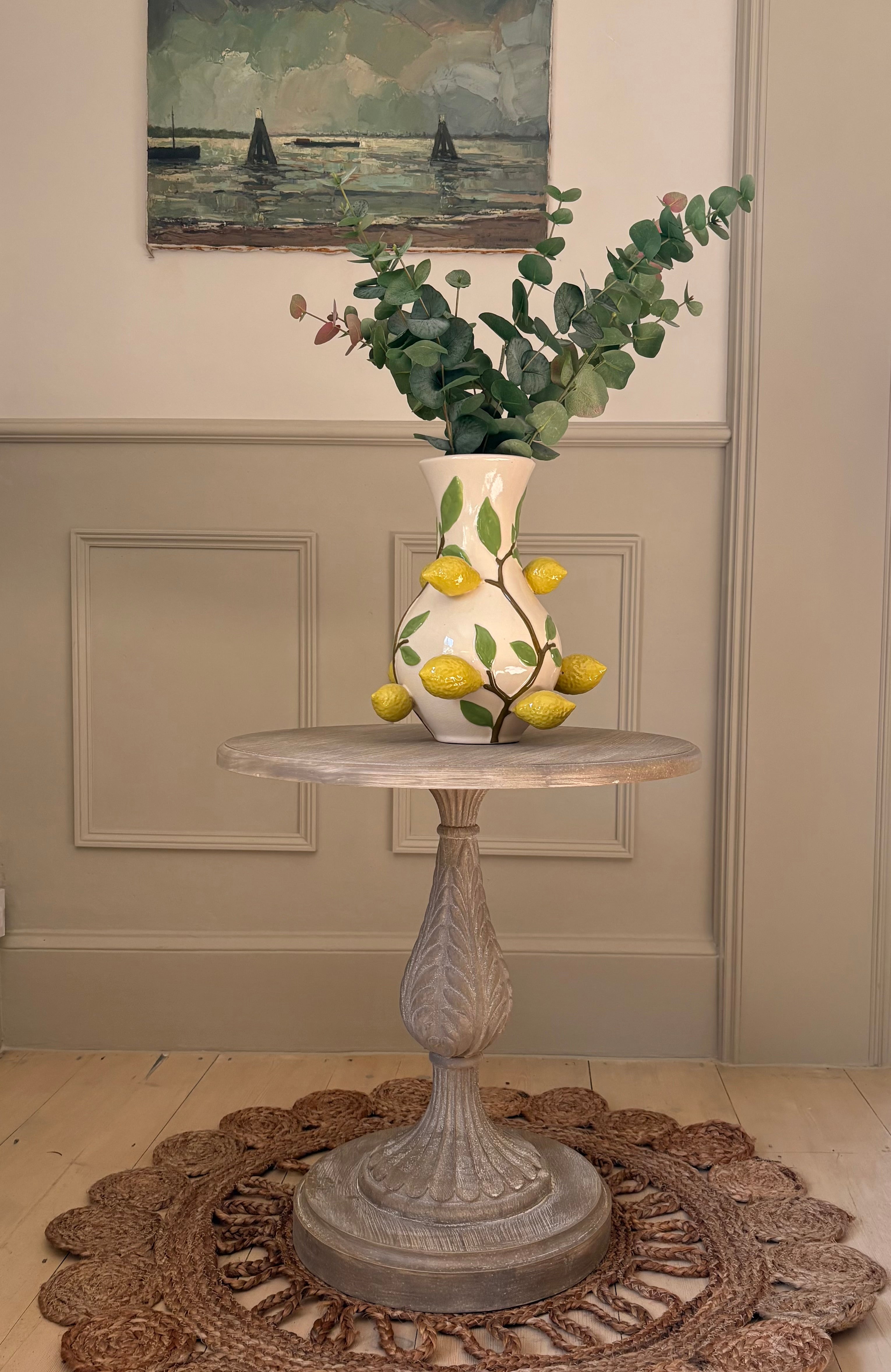 Pedestal Side Table