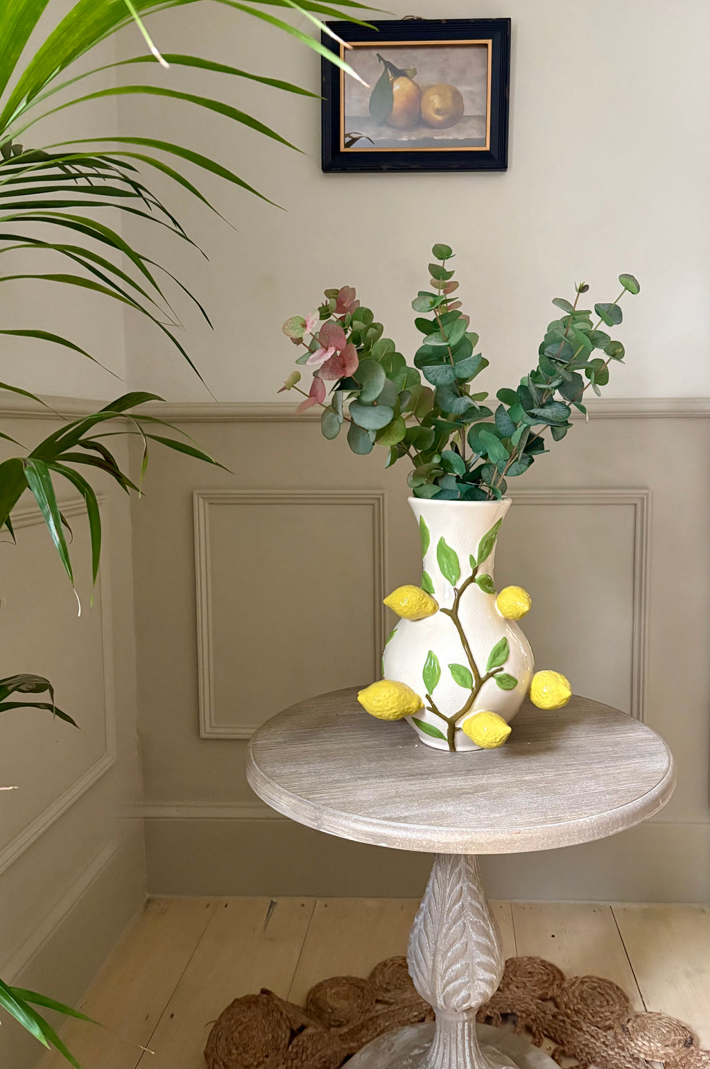 Set Of Two Lemon Framed Lemon Pictures