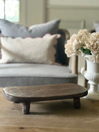 Oval Wooden Serving Stand