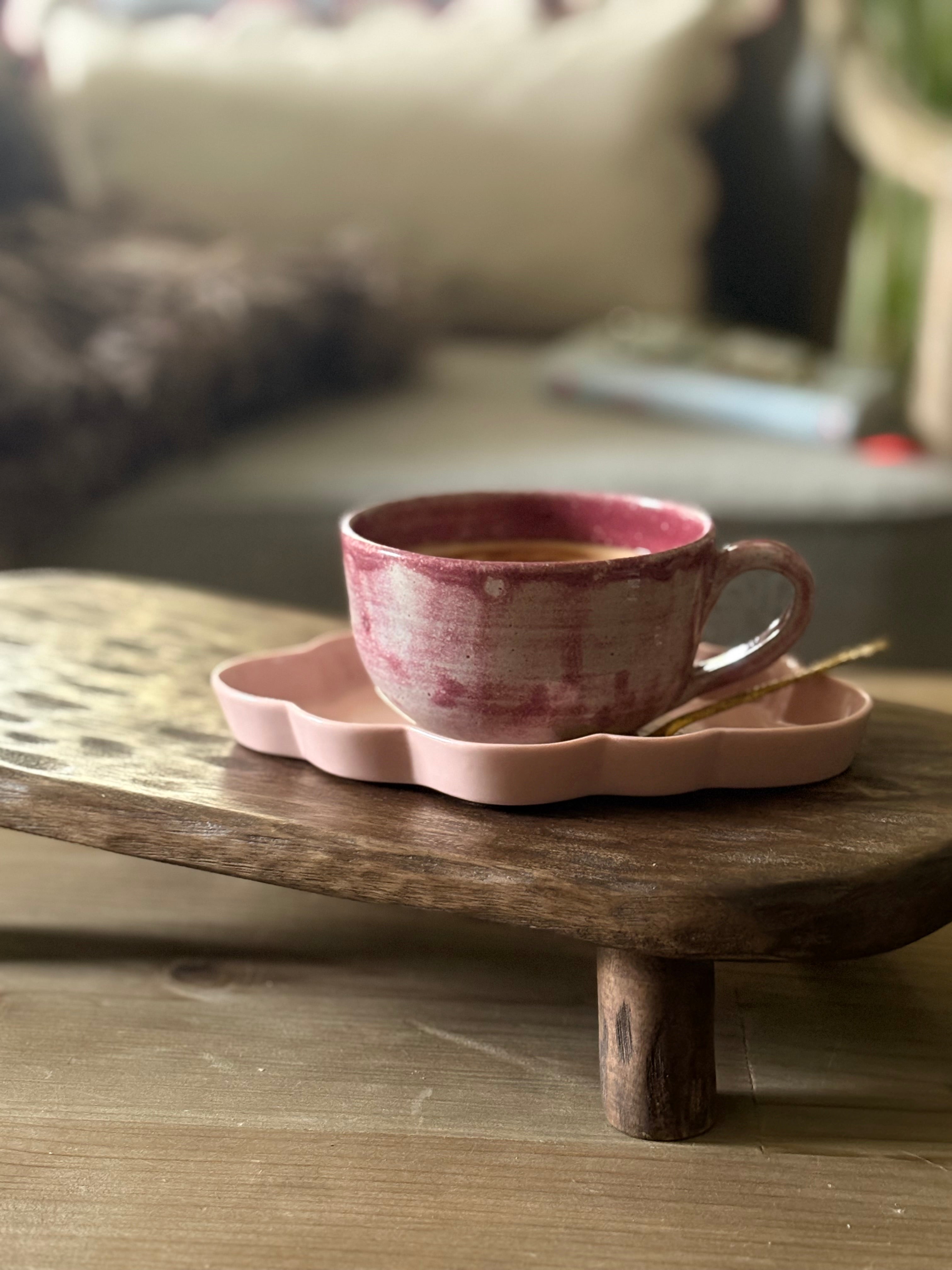 Oval Wooden Serving Stand