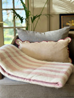 Striped Throw - Pink