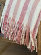 Striped Throw - Pink