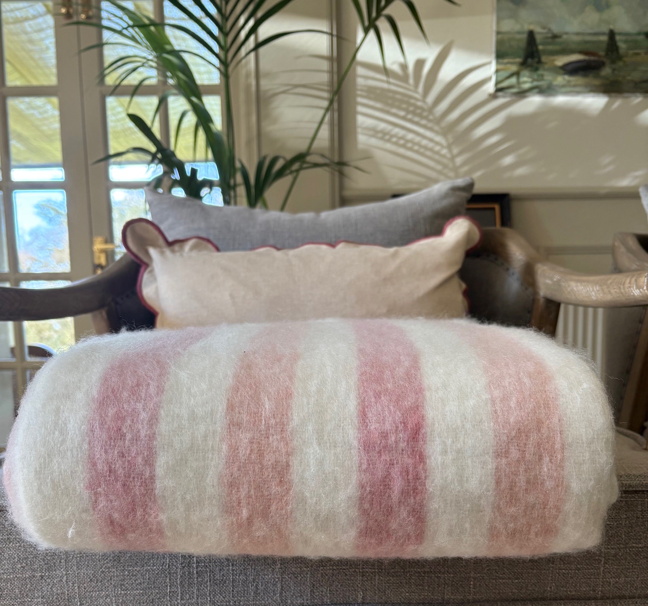 Striped Throw - Pink