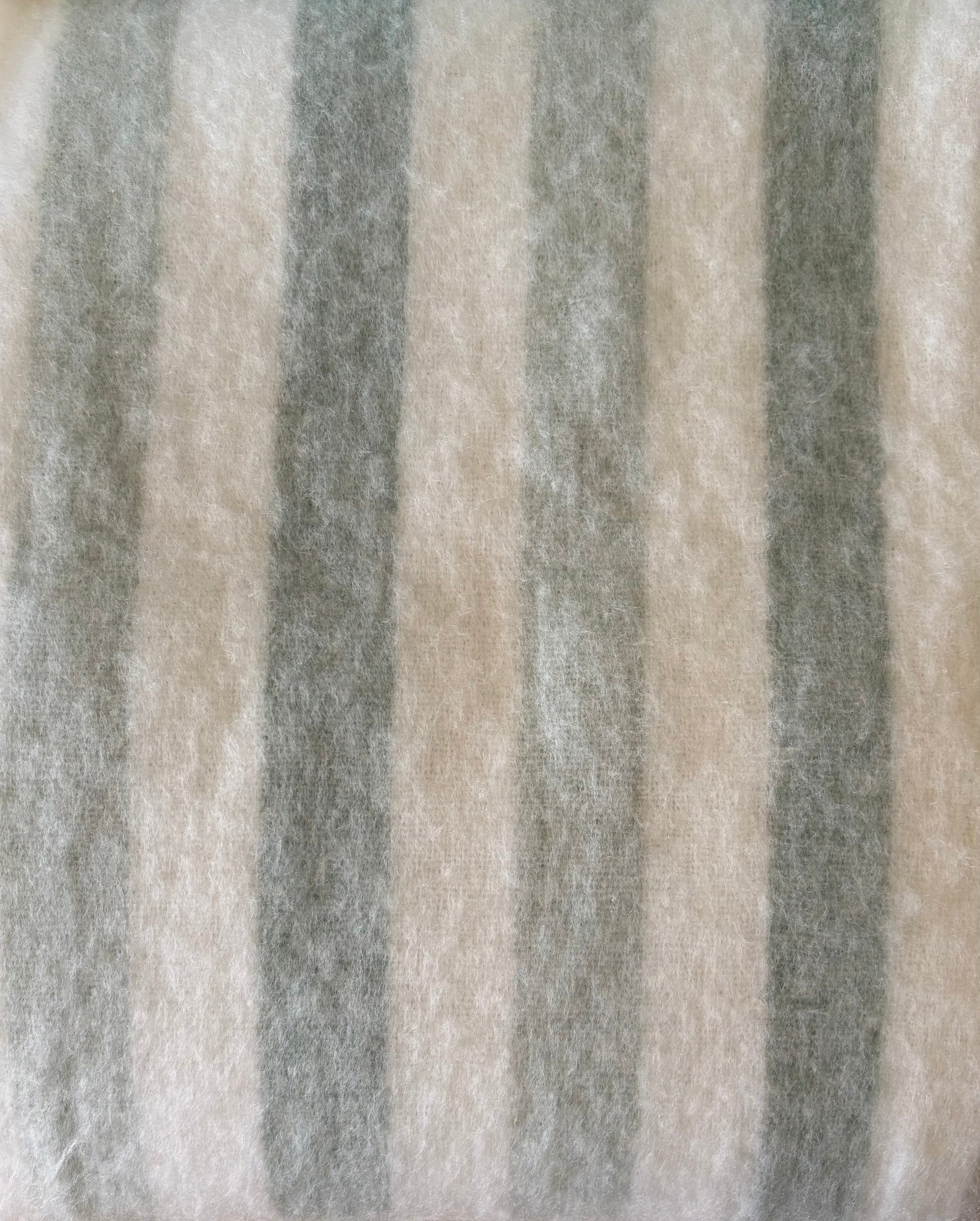 Striped Throw - Green