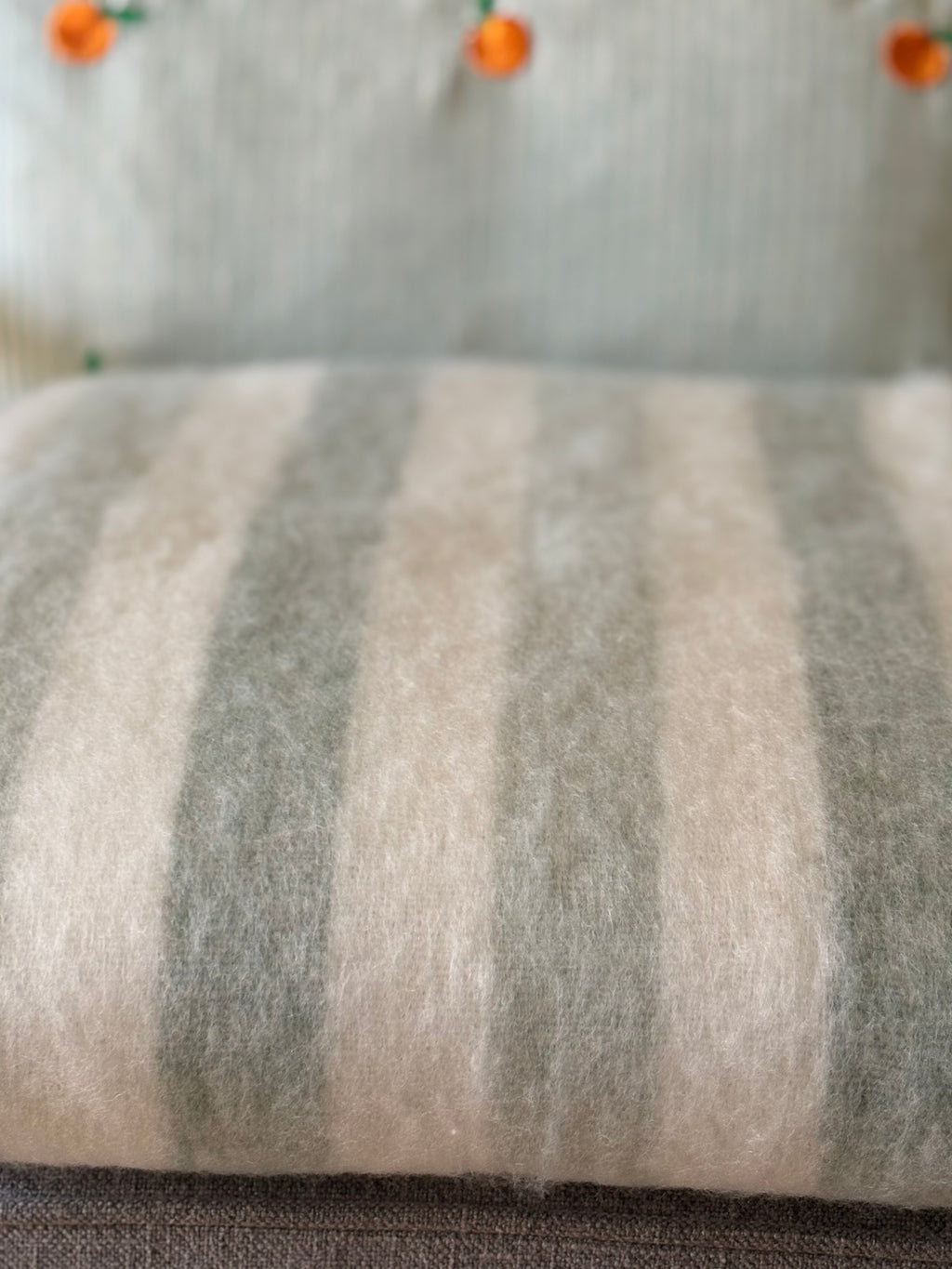 Striped Throw - Green