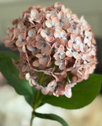 Artificial Real Touch Hydrangea, Antique Blush
