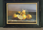 Set Of Two Lemon Framed Lemon Pictures