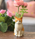 Quail Cat Vase