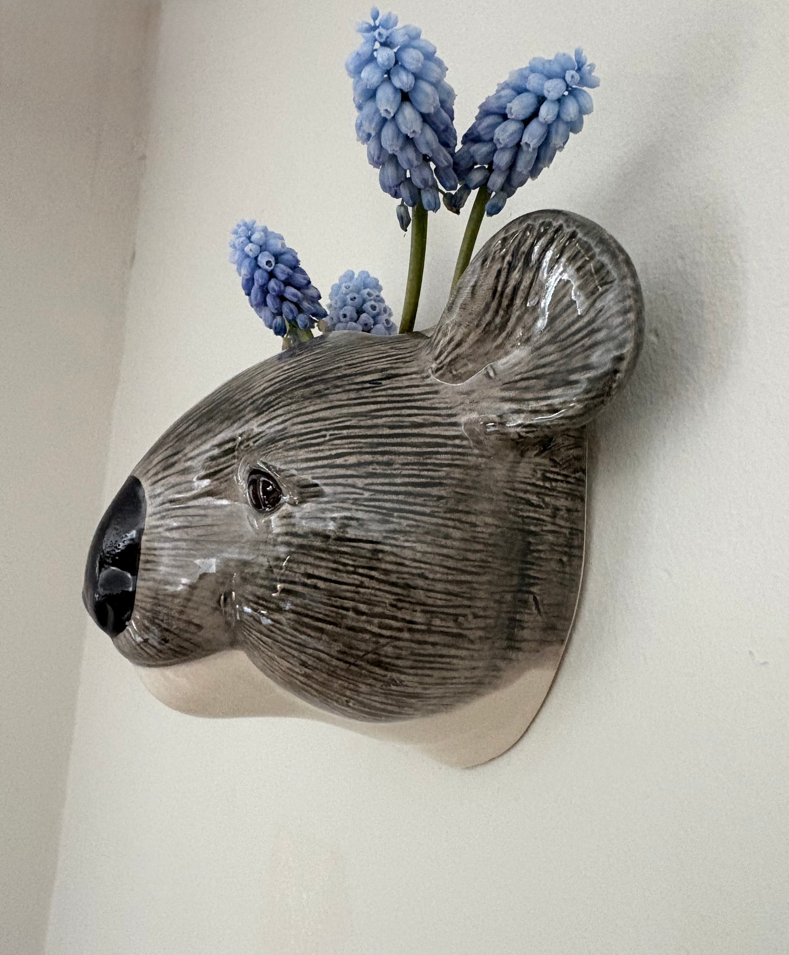 Quail Koala Wall Vase