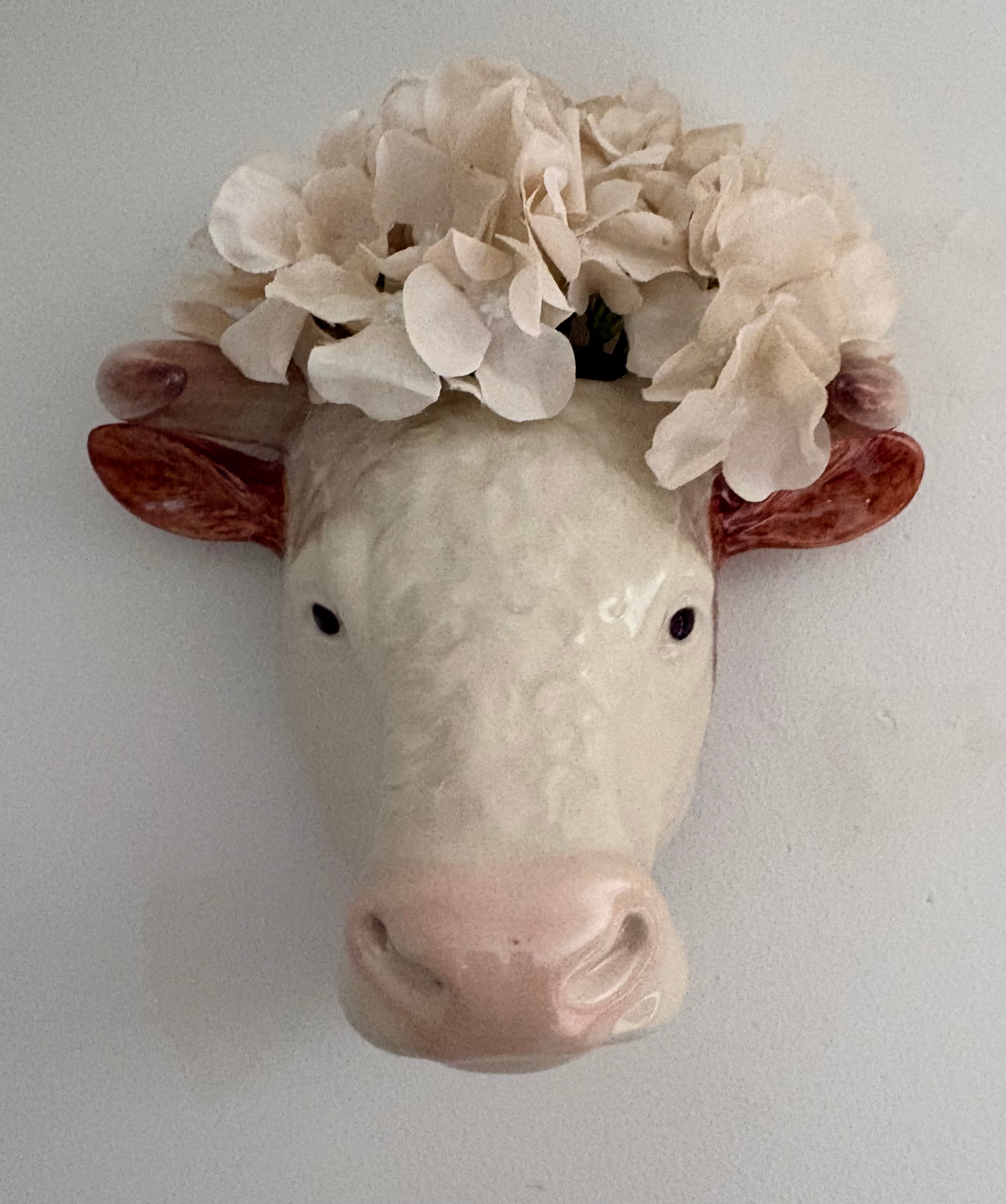 Hereford Bull Wall Vase
