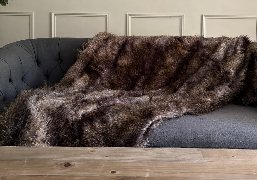 Faux Fur Throw