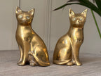 Pair Of Brass Cats