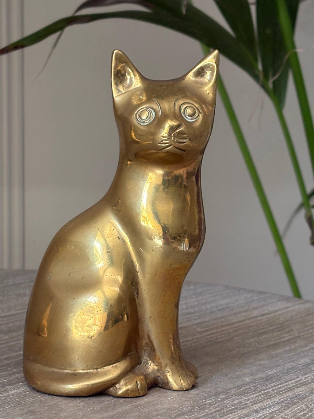 Pair Of Brass Cats