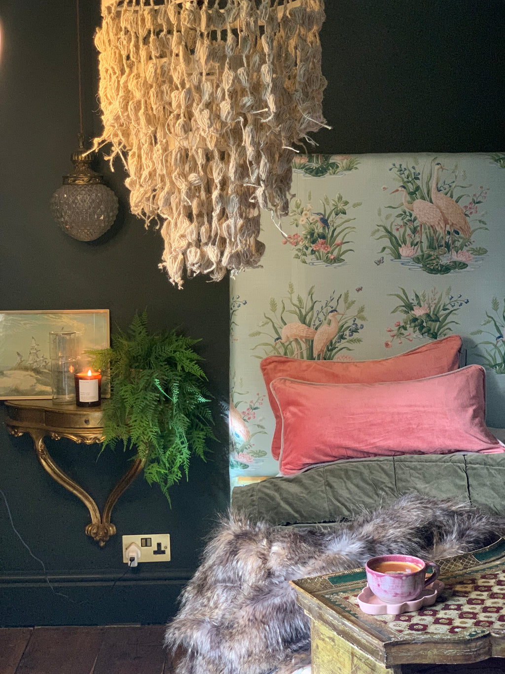 Jute Chandelier