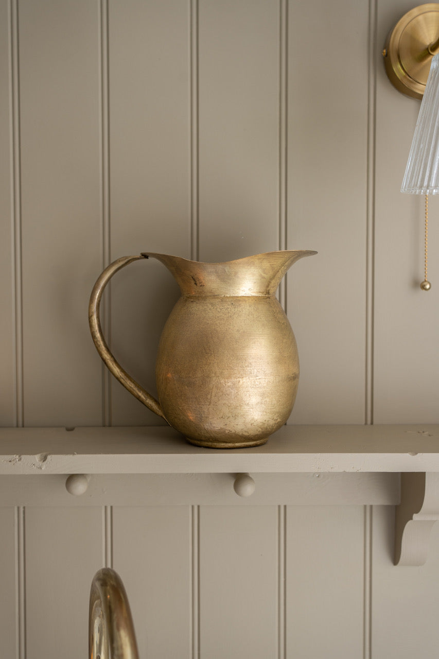 Large Brass Finish Jug
