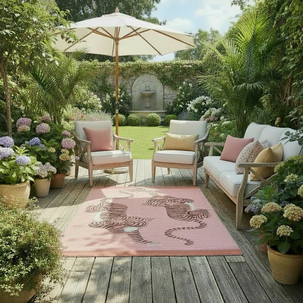 Tibetan Tiger 120x170cm Indoor/Outdoor Washable Rug