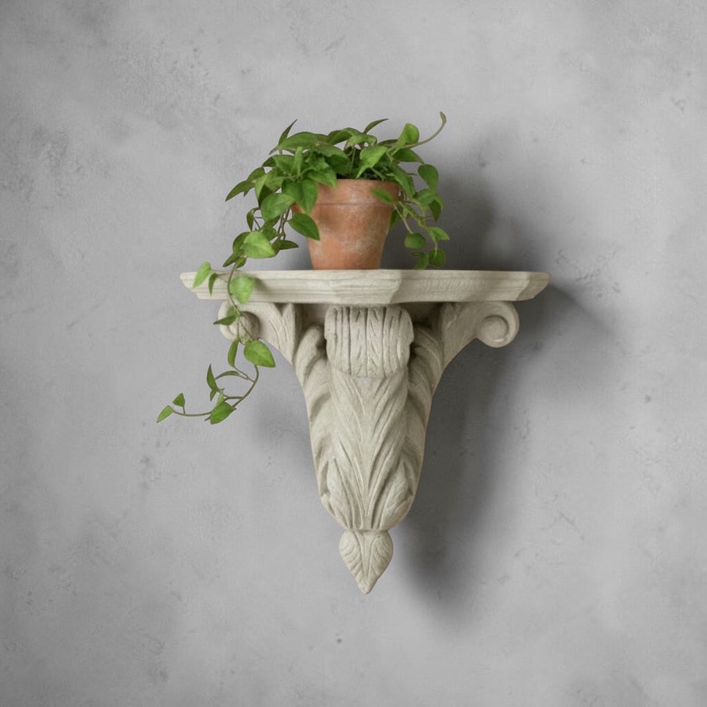 Decorative wall shelf