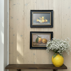 Set Of Two Lemon Framed Lemon Pictures