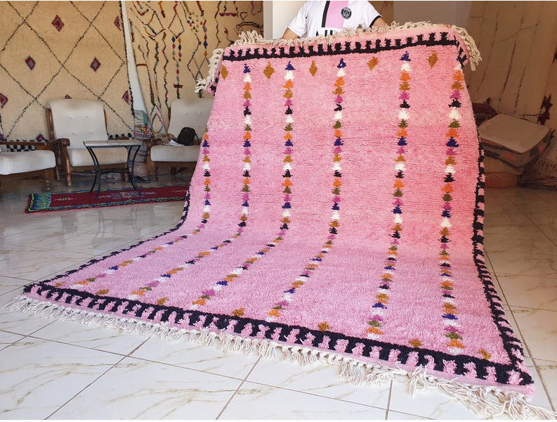 Pink Patterned Rug