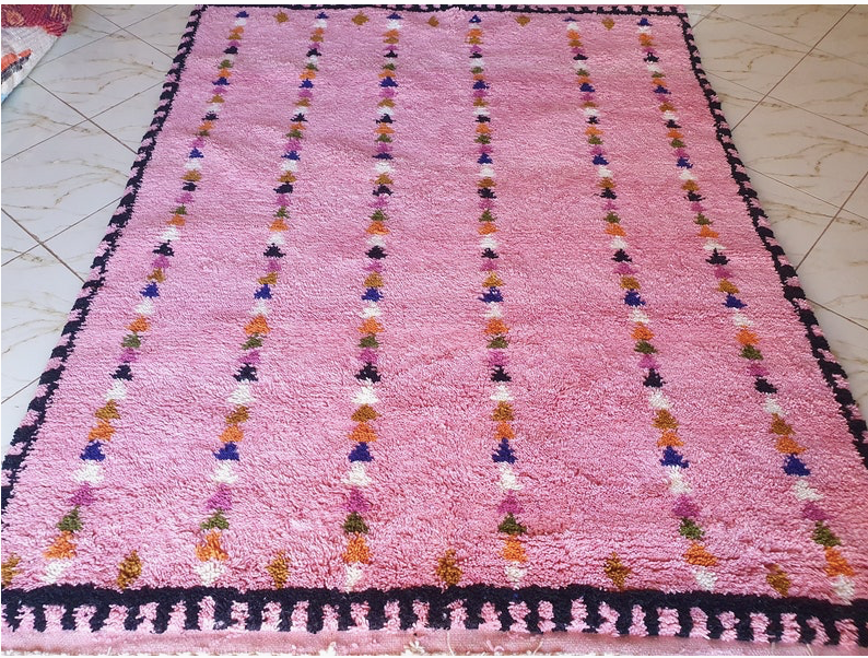 Pink Patterned Rug