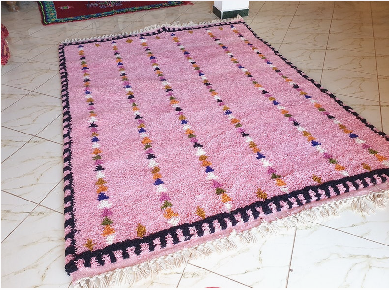 Pink Patterned Rug