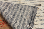 Cream Striped Rug