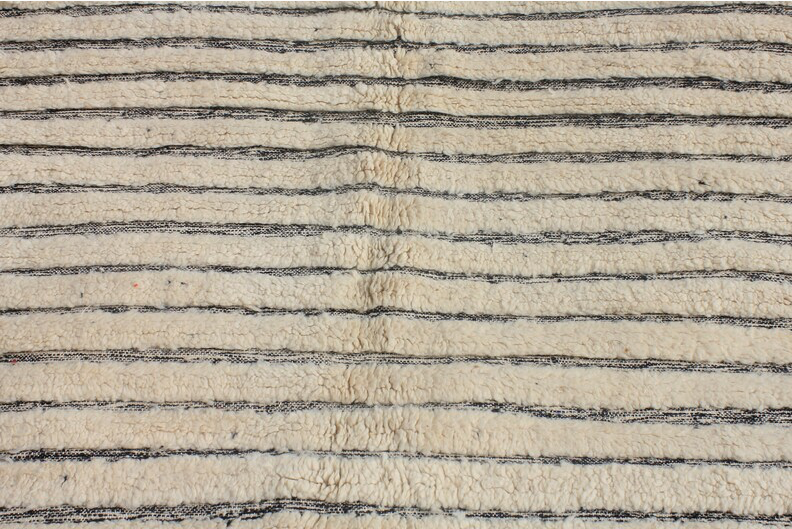 Cream Striped Rug