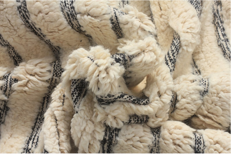 Cream Striped Rug