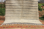 Cream Striped Rug