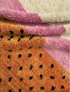 Orange Pink and Cream Rug