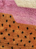 Orange Pink and Cream Rug