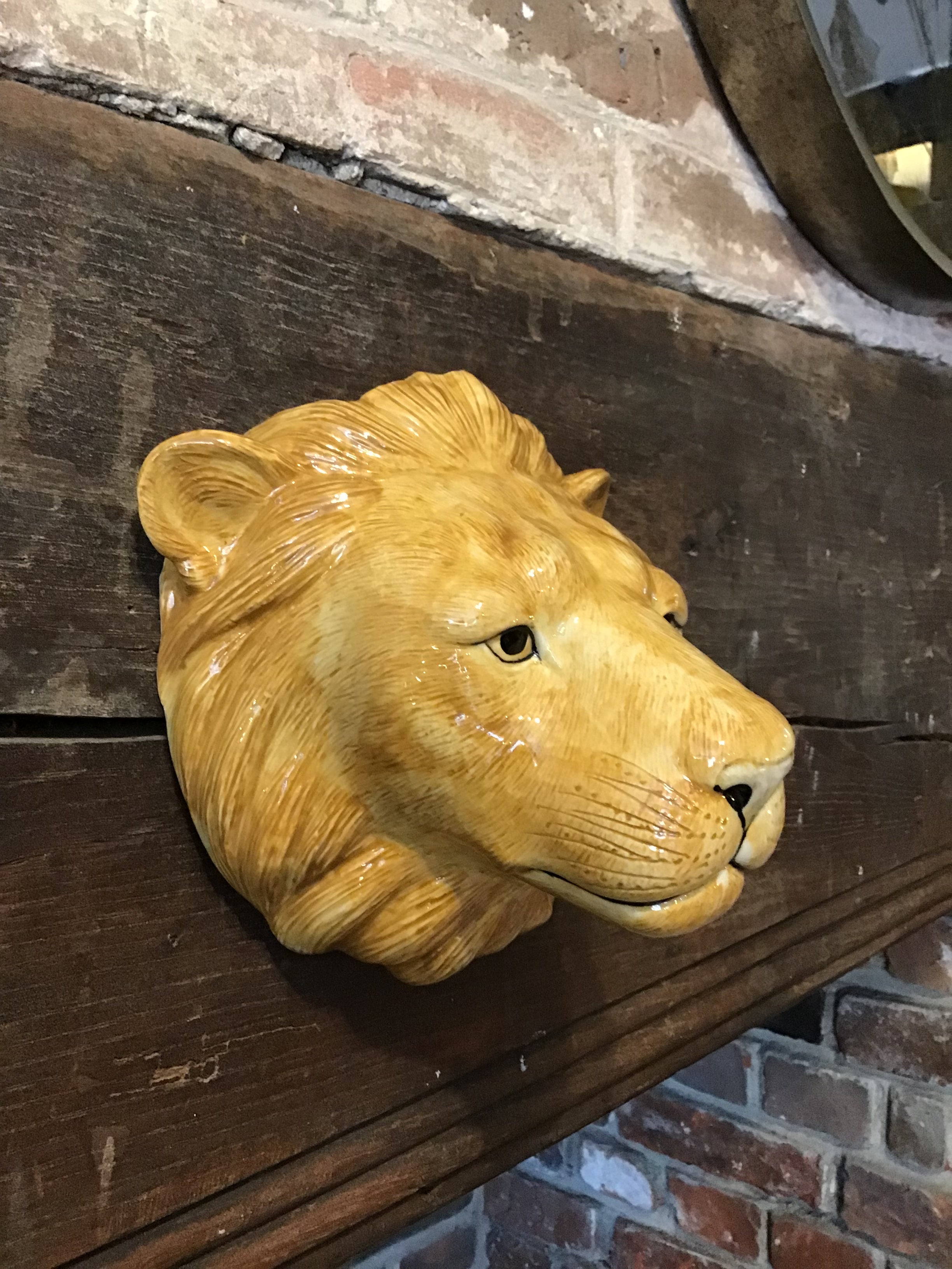 Quail Lion Wall Vase