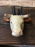Quail Hereford Bull Wall Vase