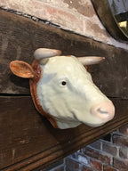 Quail Hereford Bull Wall Vase