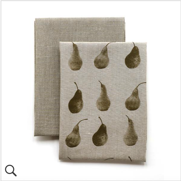 Pear Recycled Cotton Tea Towels