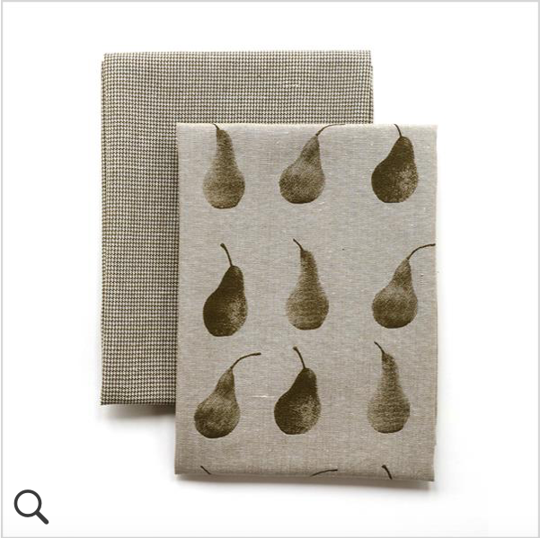 Pear Recycled Cotton Tea Towels