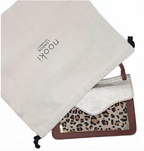 Gold and Leopard Print Crossover Bag