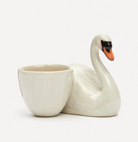 Quail Swan egg cup